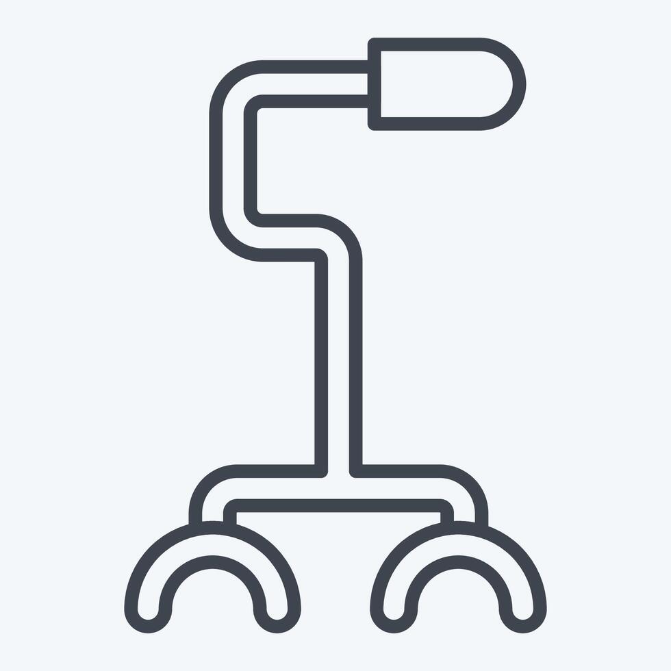 Icon Stick. related to Retirement symbol. line style. design editable vector