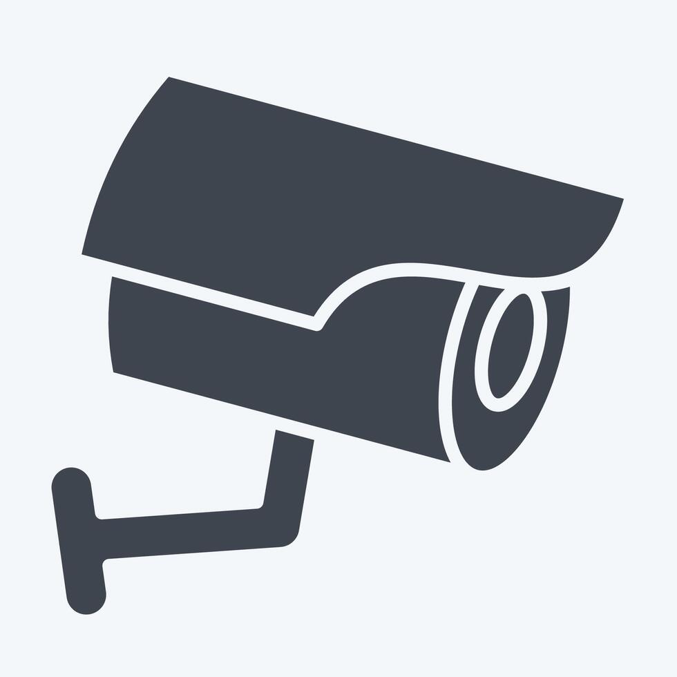 Icon Camera. related to Parking symbol. glyph style. design editable vector