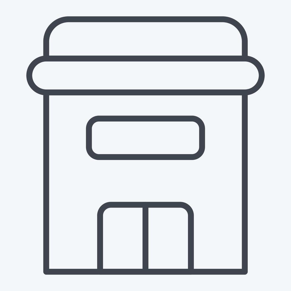 Icon Apartment. related to Retirement symbol. line style. design editable vector