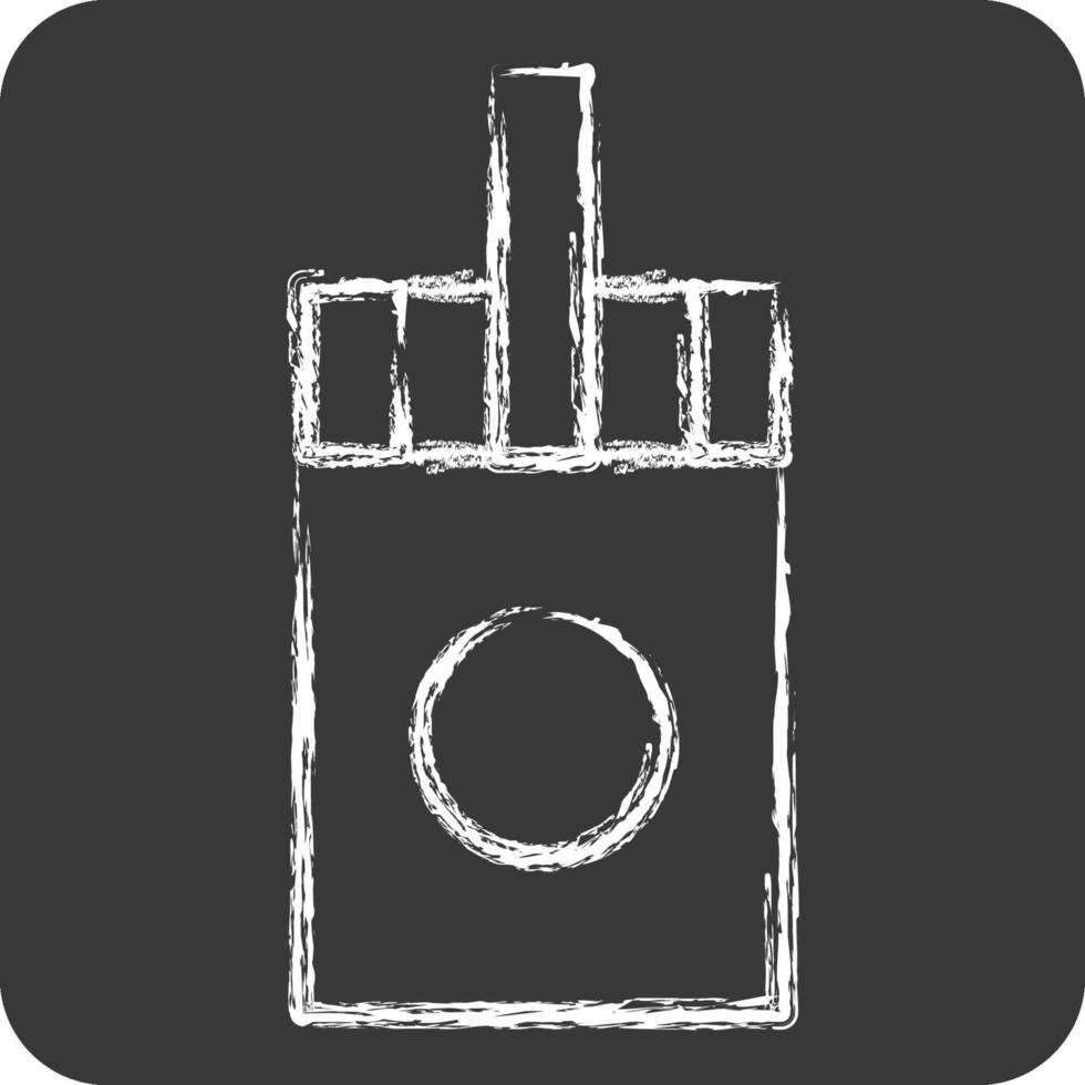 Icon Sticks. related to Vape symbol. chalk Style. design editable vector