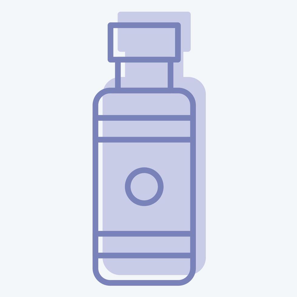 Icon Nicotine. related to Vape symbol. two tone style. design editable vector