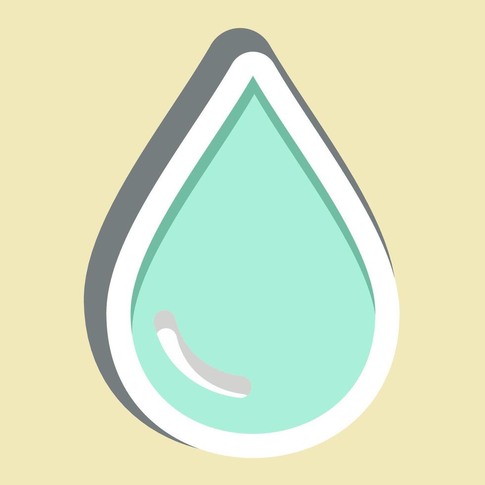 Sticker Liquid. related to Vape symbol. design editable vector