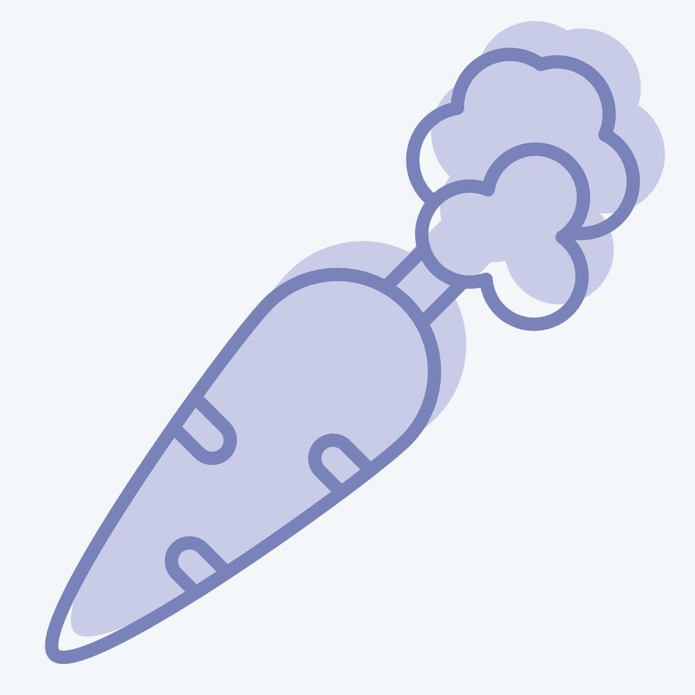 Icon Vegetarian Food. related to Restaurant symbol. two tone style. design editable vector