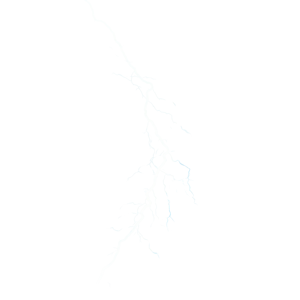 Radiant lightning bolt striking through a misty backdrop in a dramatic display of natures power, HighResolution Lightning Bolt Overlay Realistic Thunderstorm Element on transparent background png