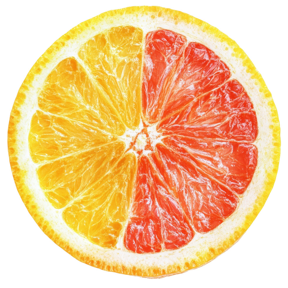 Freshly cut orange, grapefruit, and lemon slices isolated on a transparent background for vibrant culinary use, orange grapefruit lemon slice isolated on transparent background png