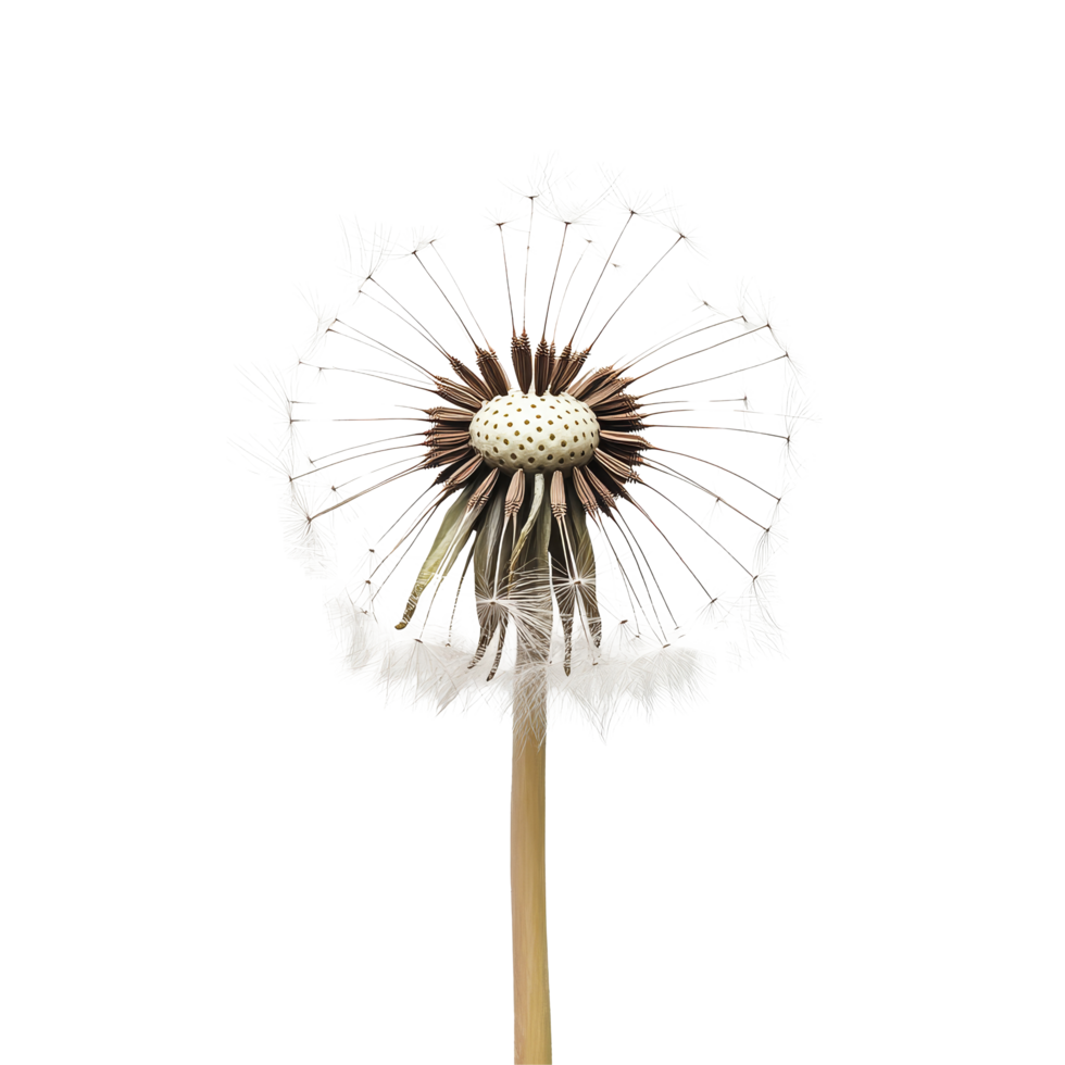 Delicate dandelion cutout against a pristine transparent background showcasing fine details in the seed structure and fluffy texture, Branch of delicious Mandarin on transparent background cutouts png