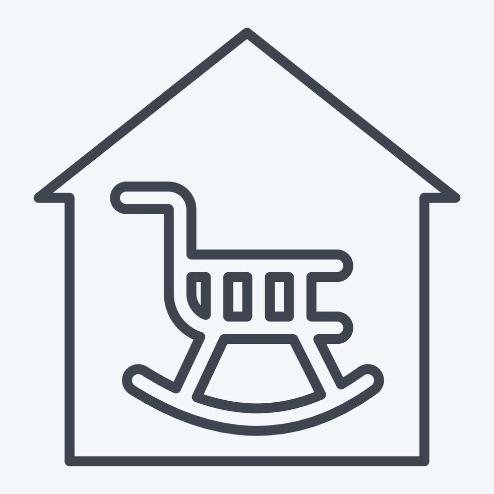 Icon Retirement. related to Retirement symbol. line style. design editable vector