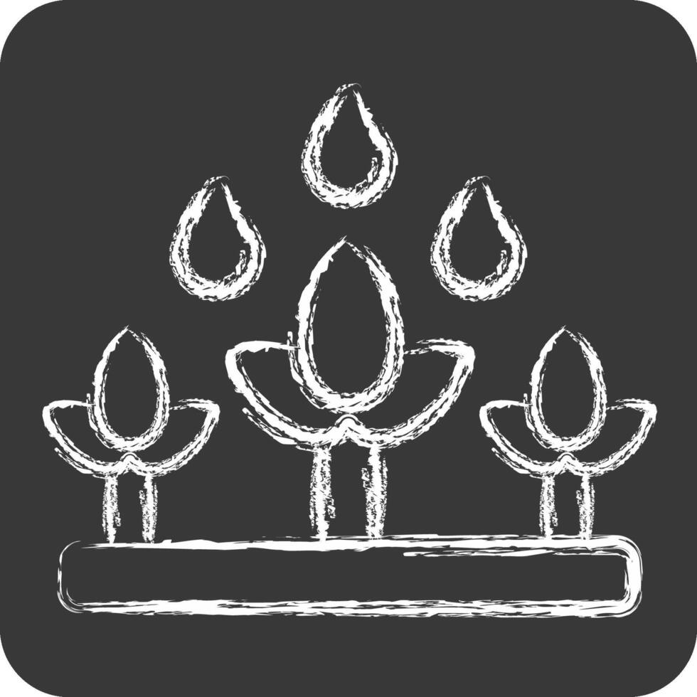 Icon Gardening. related to Retirement symbol. chalk Style. design editable vector