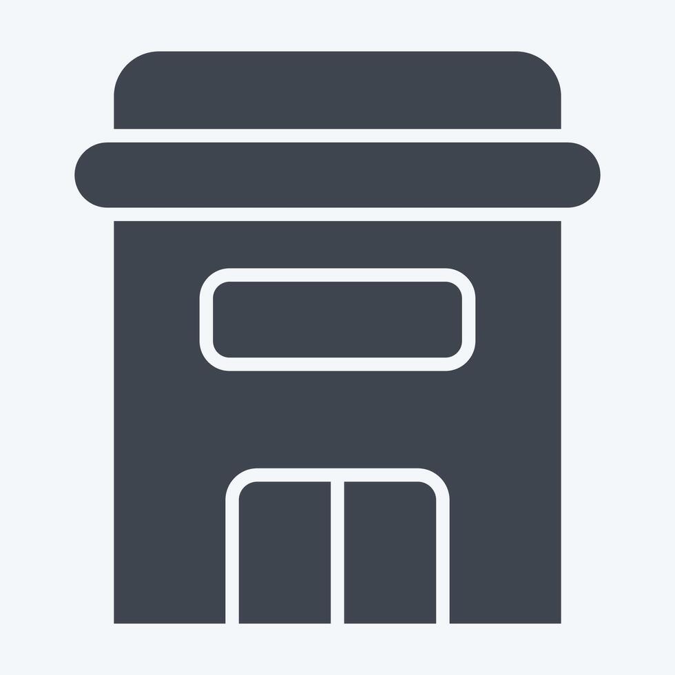 Icon Apartment. related to Retirement symbol. glyph style. design editable vector