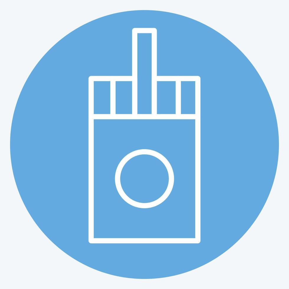Icon Sticks. related to Vape symbol. blue eyes style. design editable vector