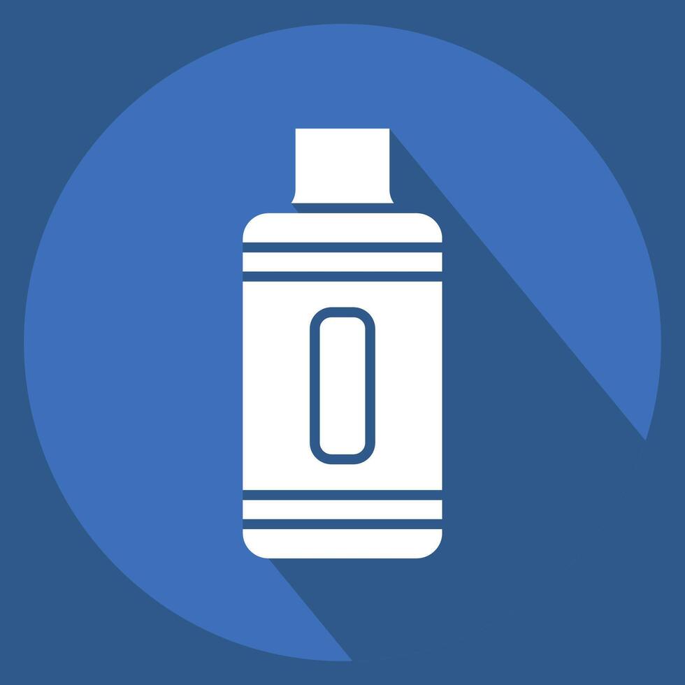 Icon Vape. related to Vape symbol. long shadow style. design editable vector
