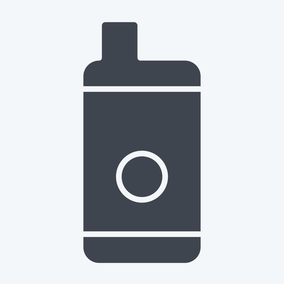 Icon Disposable Vape. related to Vape symbol. glyph style. design editable vector