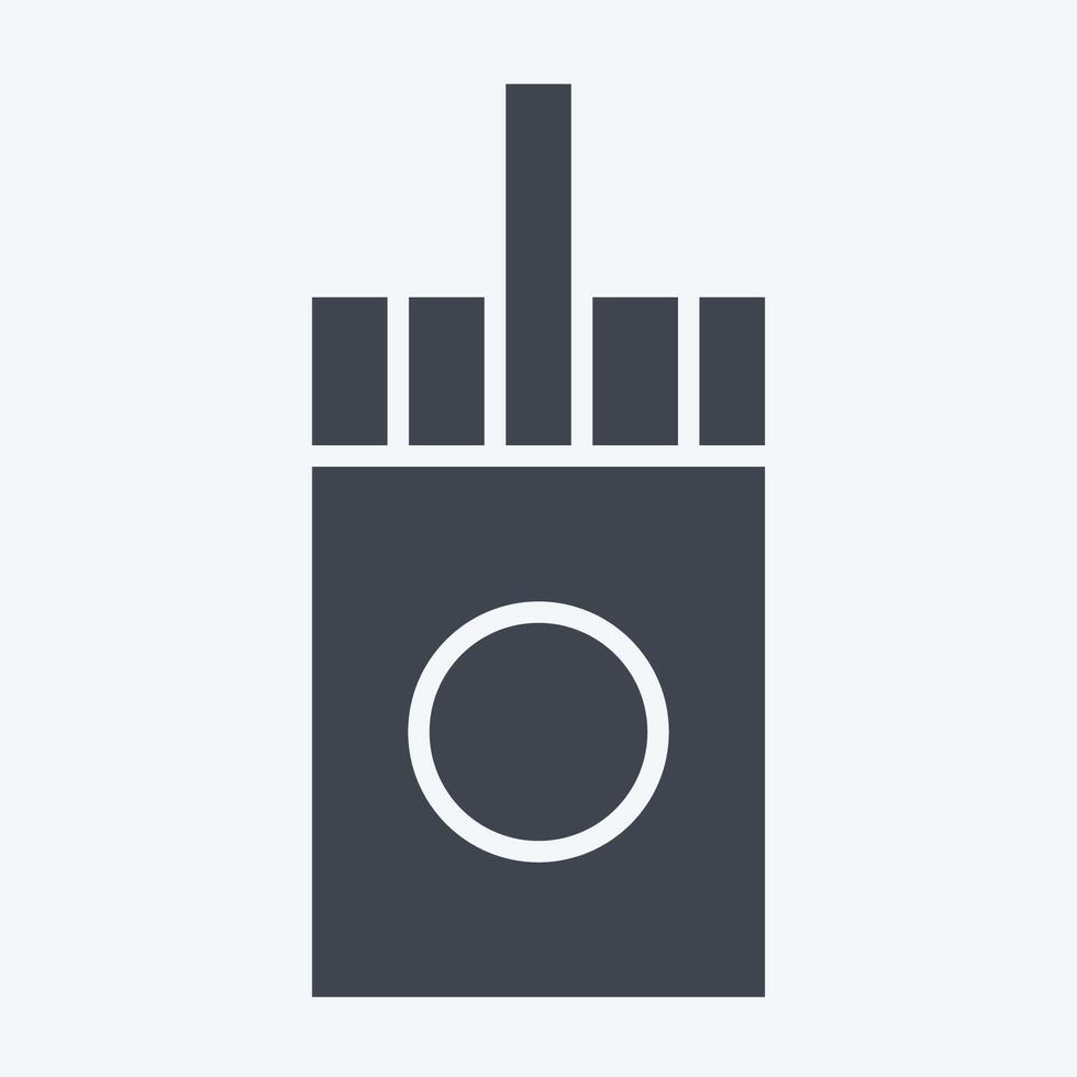 Icon Sticks. related to Vape symbol. glyph style. design editable vector