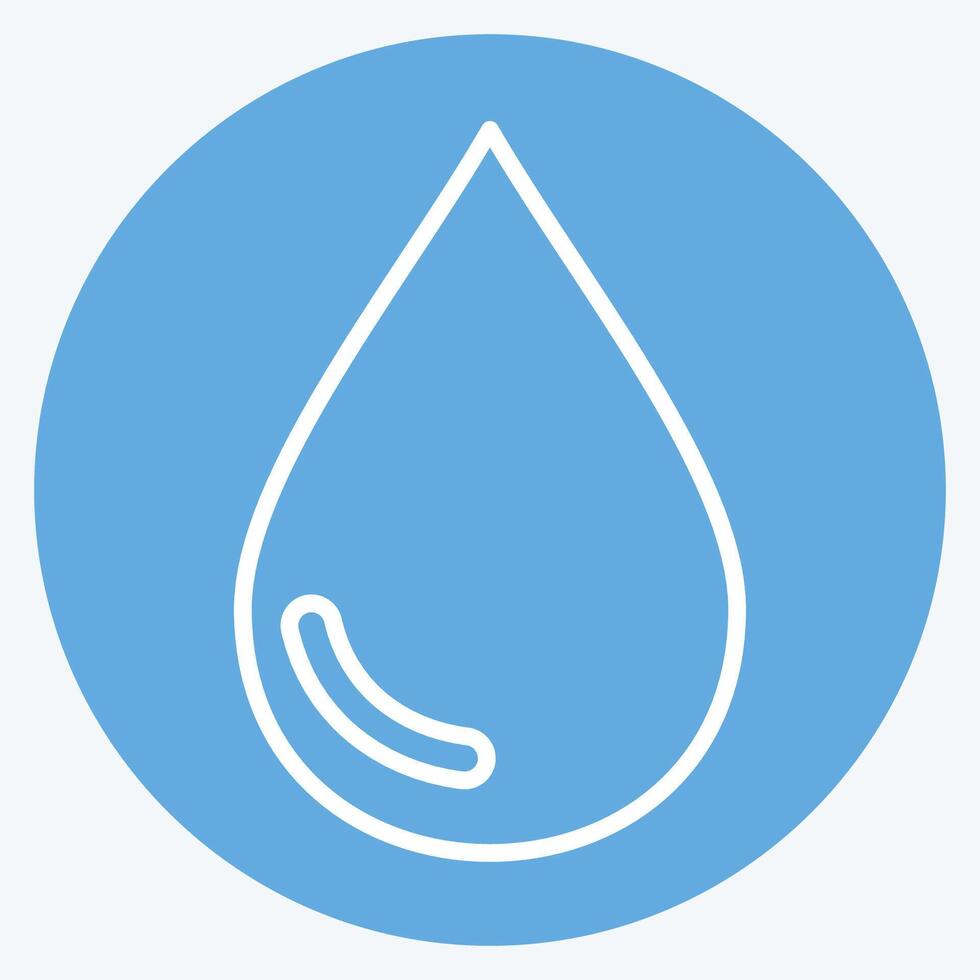 Icon Liquid. related to Vape symbol. blue eyes style. design editable vector