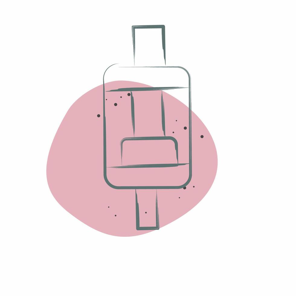 Icon Tank. related to Vape symbol. Color Spot Style. design editable vector