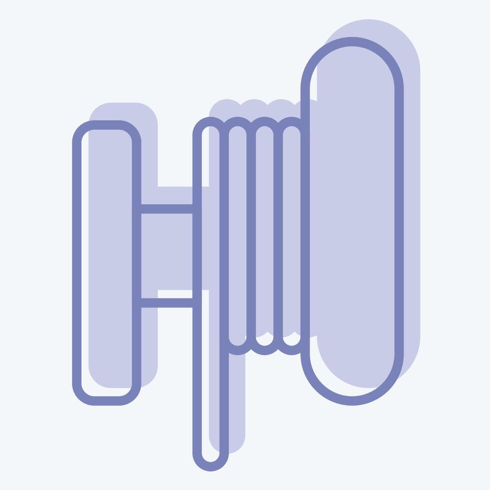 Icon Toil. related to Vape symbol. two tone style. design editable vector