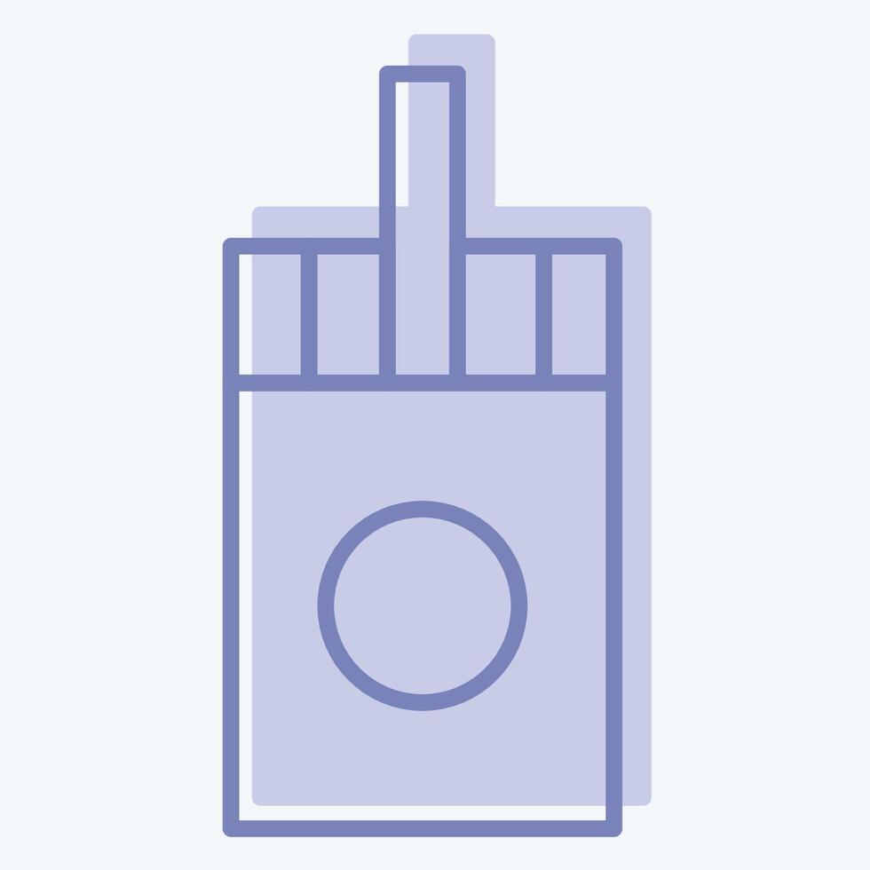 Icon Sticks. related to Vape symbol. two tone style. design editable vector