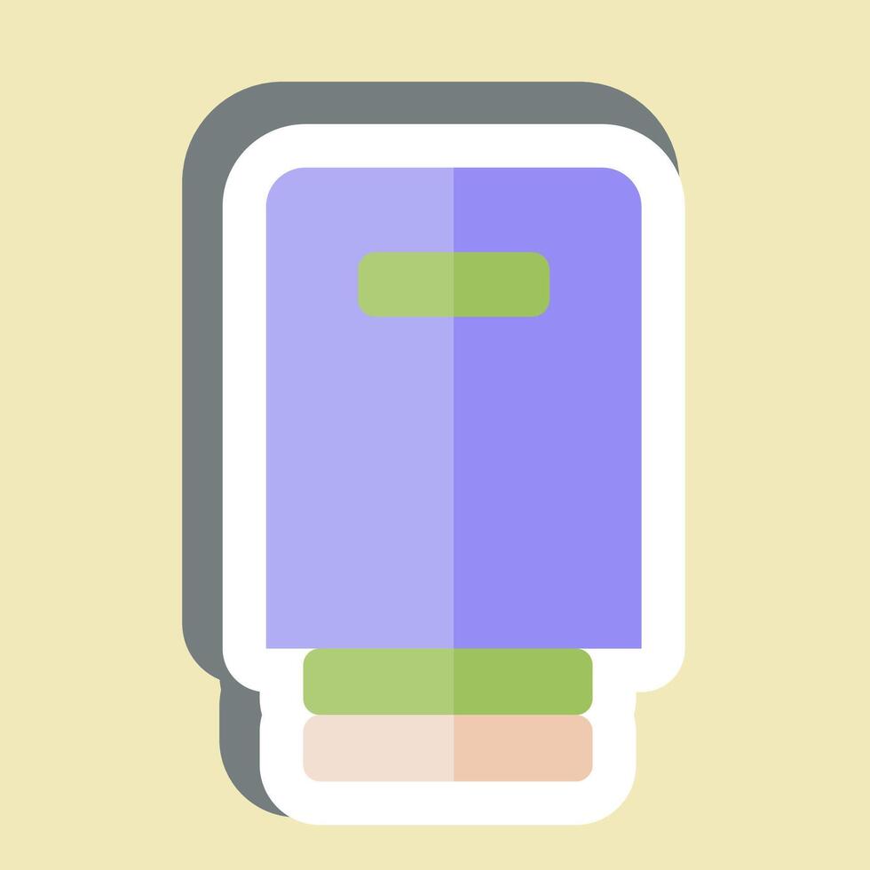 Sticker Drip. related to Vape symbol. design editable vector