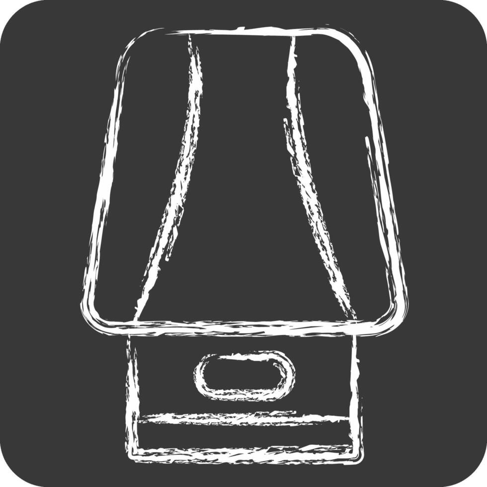 Icon Cartridge. related to Vape symbol. chalk Style. design editable 1 vector