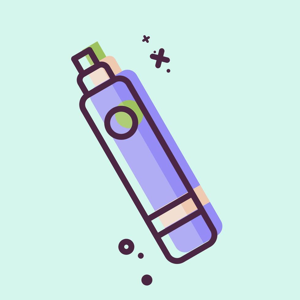Icon Electronic Cigarette. related to Vape symbol. MBE style. design editable vector