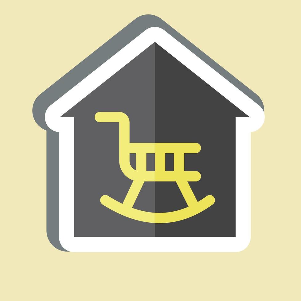 Sticker Retirement. related to Retirement symbol. design editable vector
