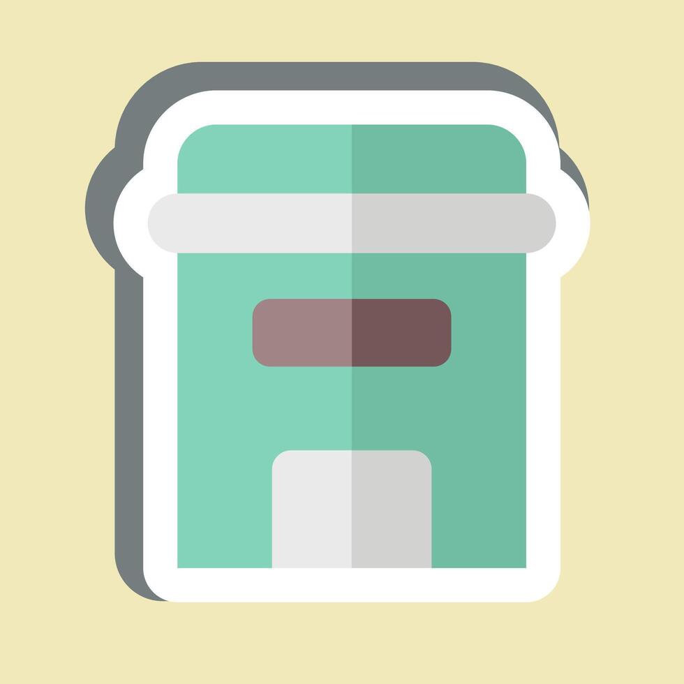 Sticker Apartment. related to Retirement symbol. design editable vector