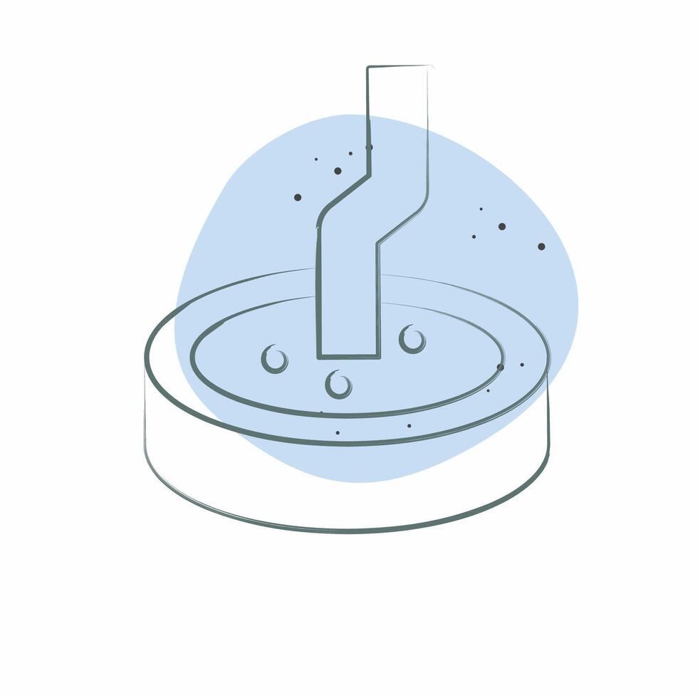 Icon Cigarette Stub. related to Smoking symbol. Color Spot Style. design editable vector