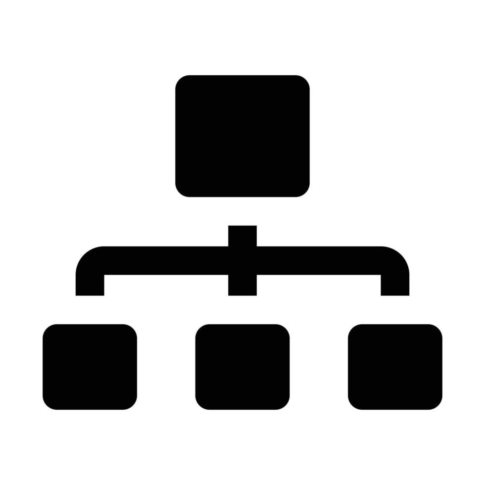 Simple Organization glyph icon. The icon can be used for websites, print templates, presentation templates, illustrations, etc vector