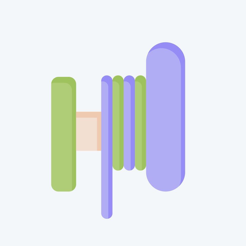 Icon Toil. related to Vape symbol. flat style. design editable vector