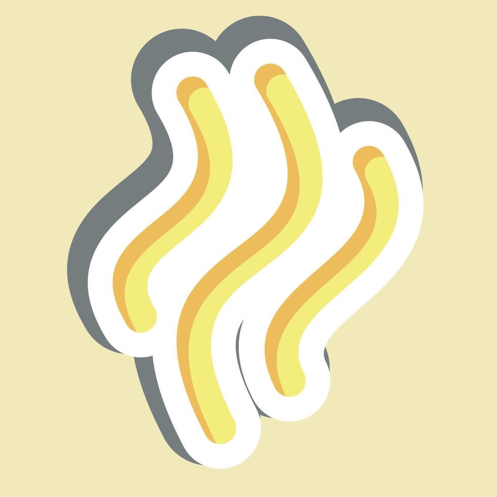 Sticker Smoke. related to Smoking symbol. design editable vector