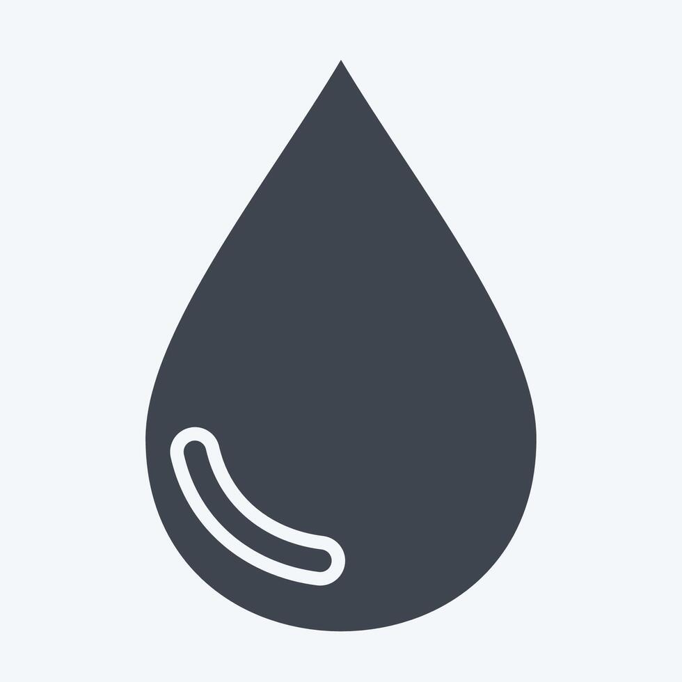 Icon Liquid. related to Vape symbol. glyph style. design editable vector