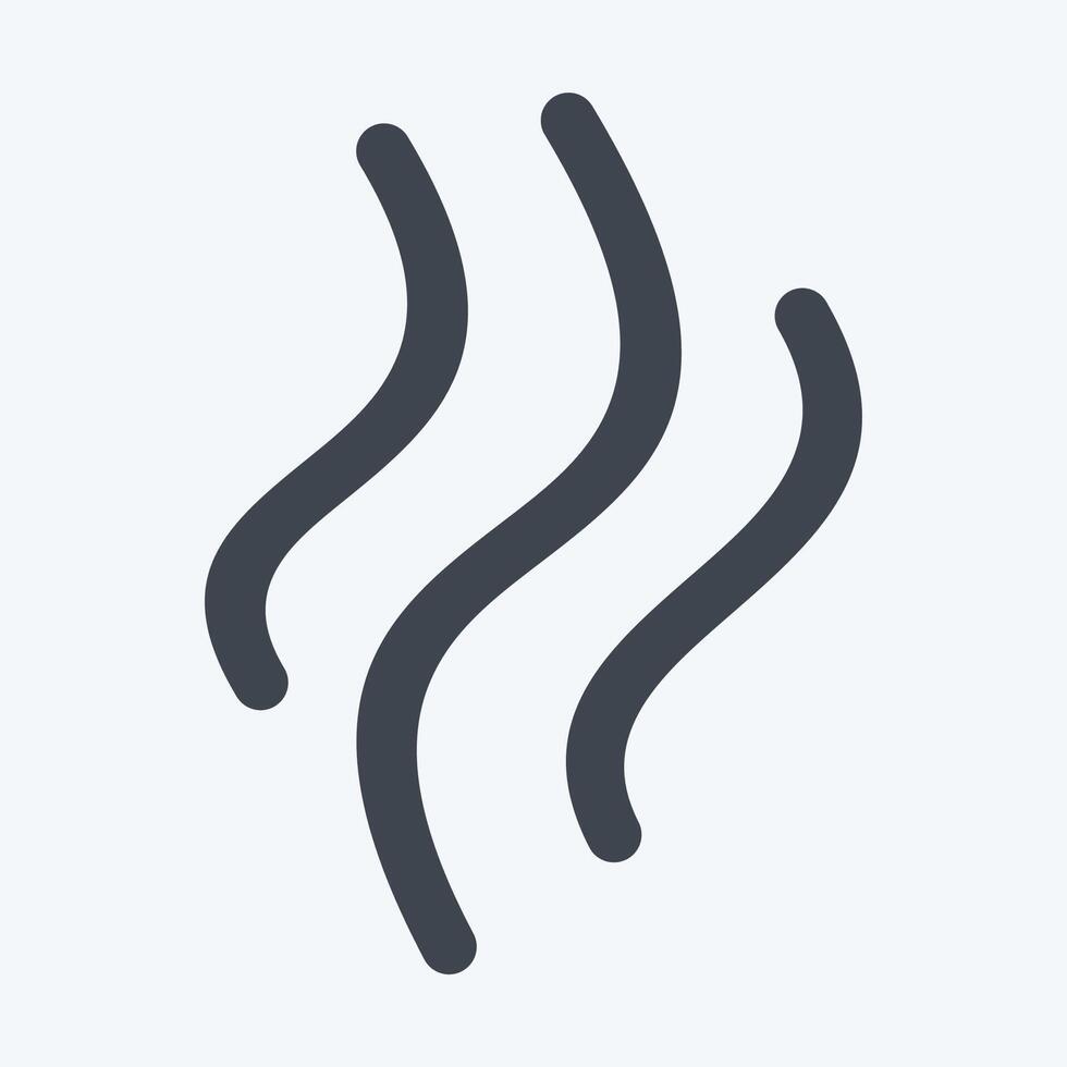 Icon Smoke. related to Smoking symbol. glyph style. design editable vector