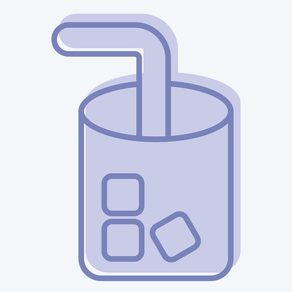 Icon Drink. related to Travel symbol. two tone style. design editable vector