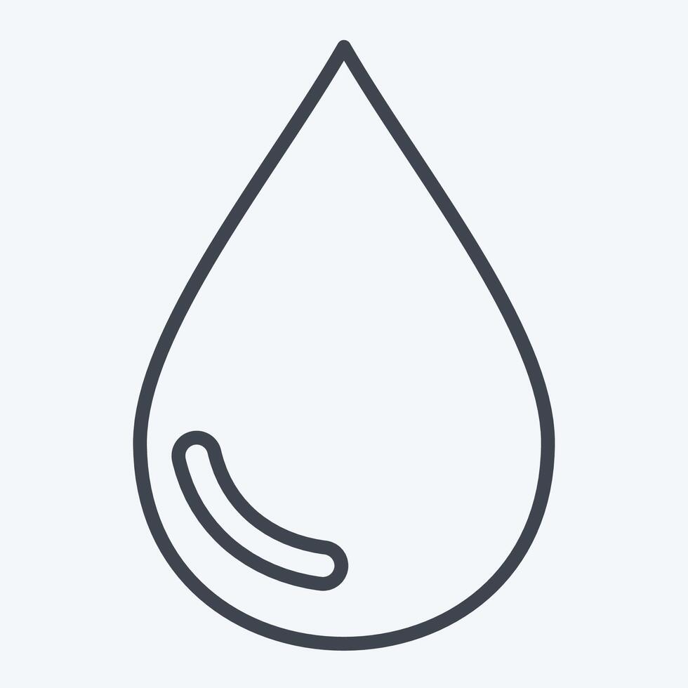 Icon Liquid. related to Vape symbol. line style. design editable vector