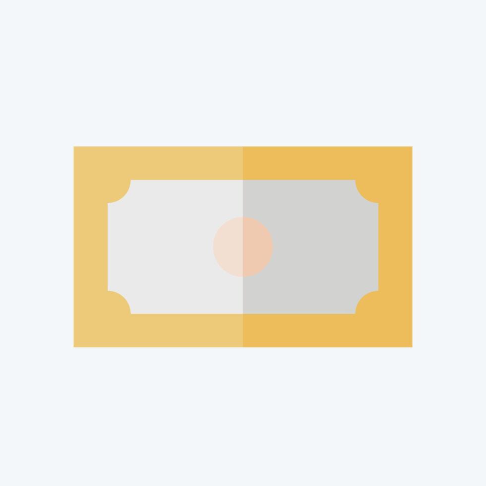 Icon Cash. related to Parking symbol. flat style. design editable vector
