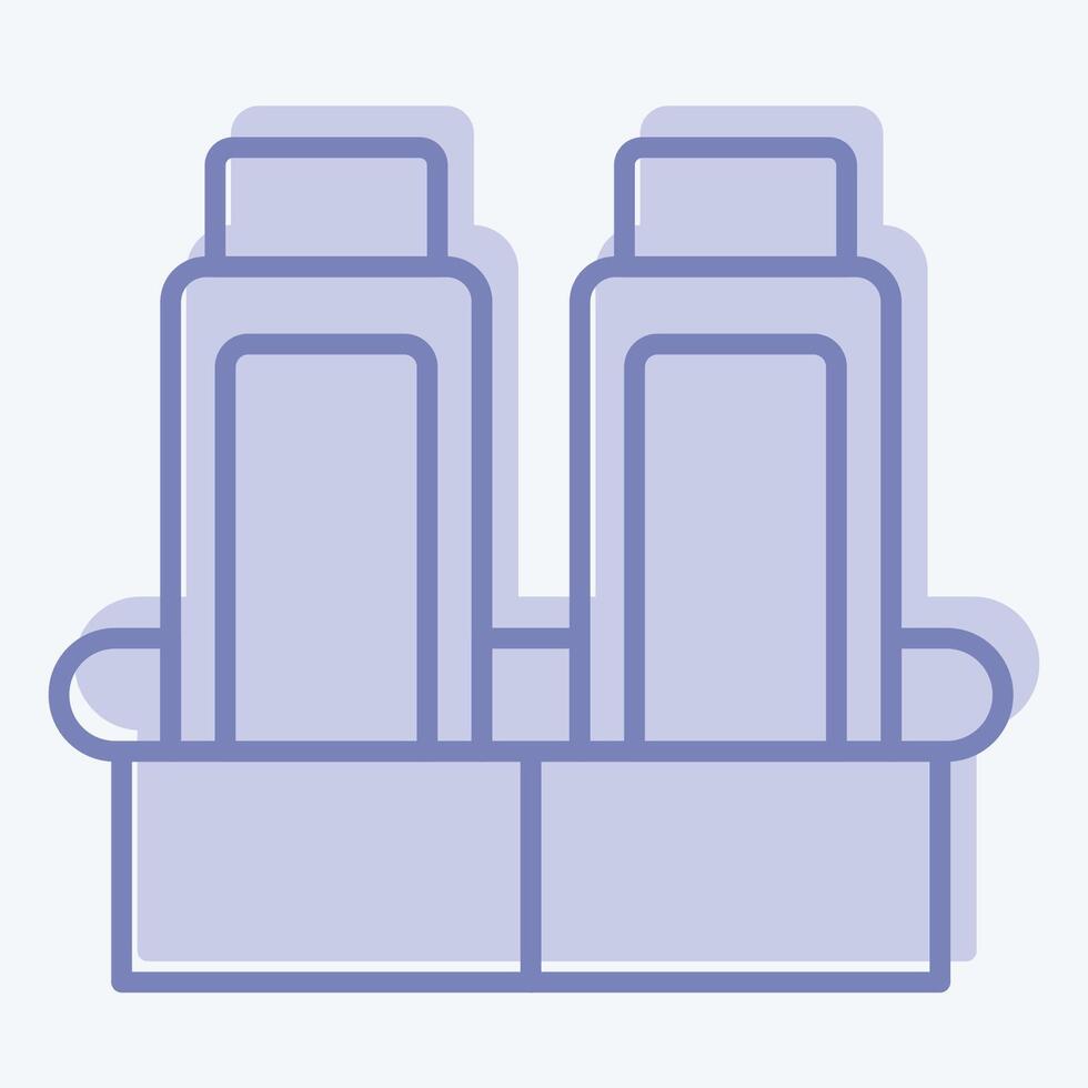 Icon Economy Class. related to Travel symbol. two tone style. design editable vector