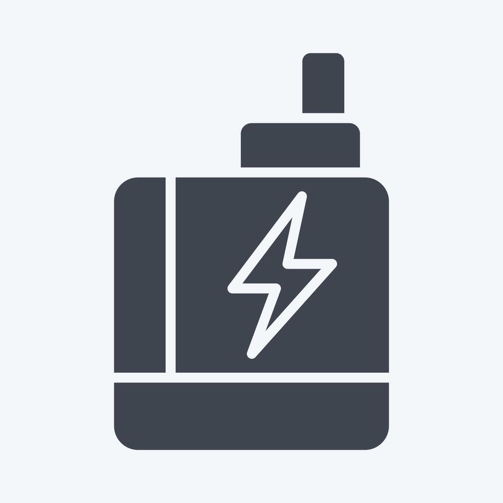 Icon Vape. related to Smoking symbol. glyph style. design editable vector