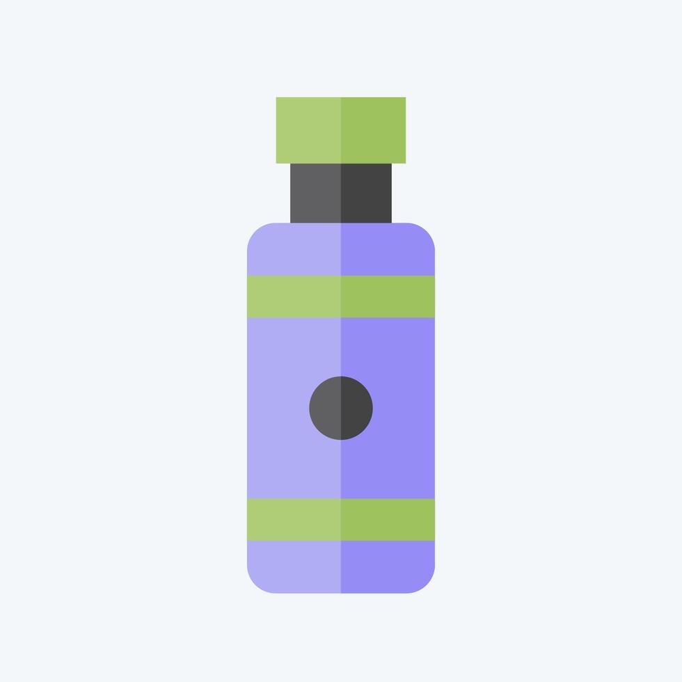 Icon Nicotine. related to Vape symbol. flat style. design editable vector