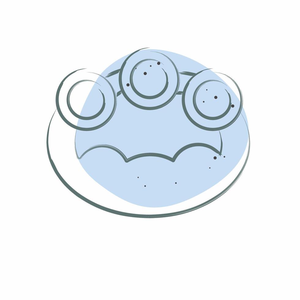 Icon Rocking Chair. related to Kindergarten symbol. Color Spot Style. design editable vector