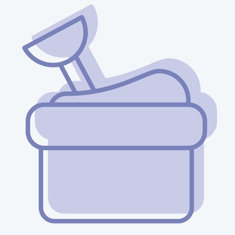 Icon Sand Box. related to Kindergarten symbol. two tone style. design editable vector