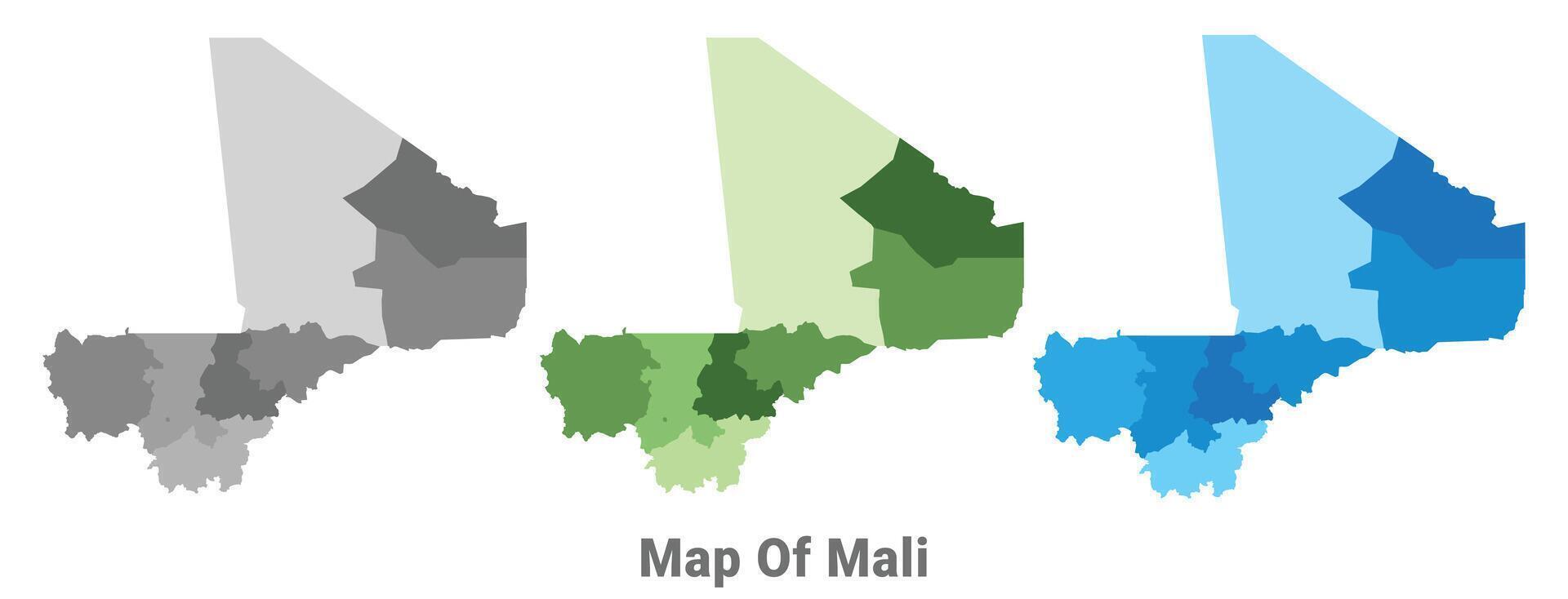Zambia country map in different colors vector