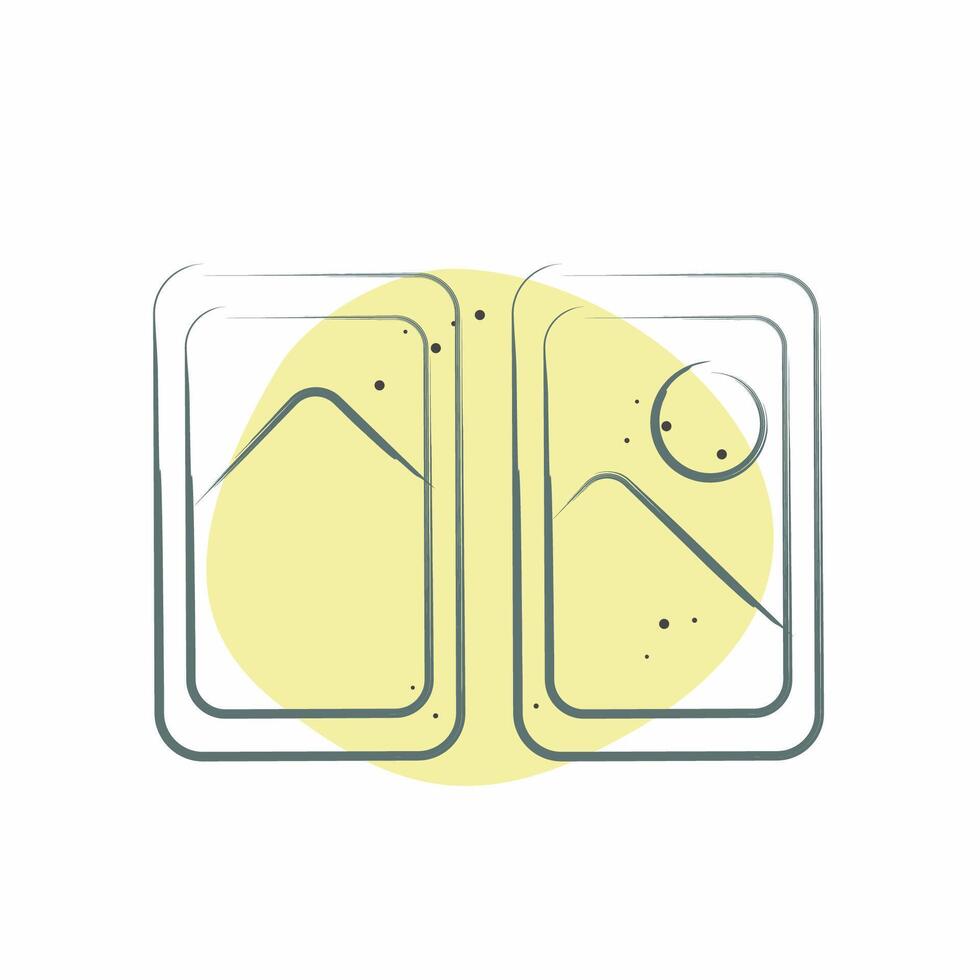 Icon Airplane Window. related to Travel symbol. Color Spot Style. design editable vector