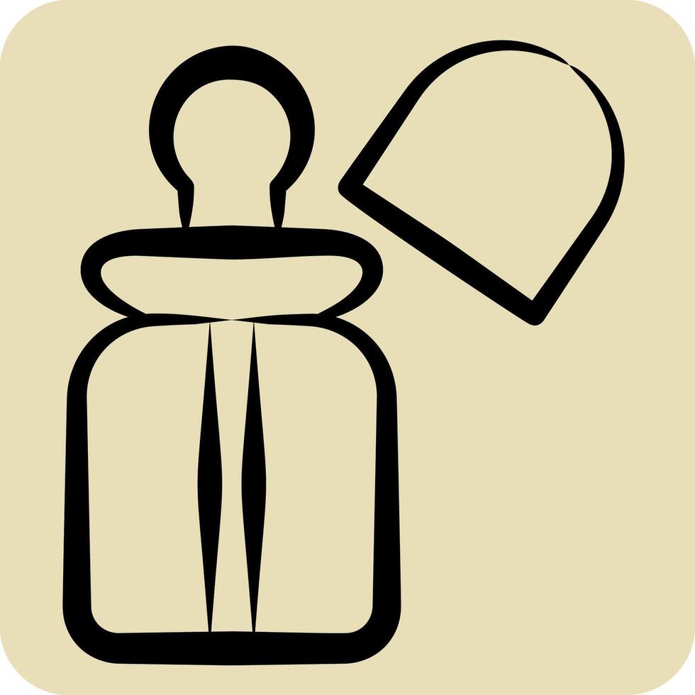 Icon Milk Bottles. related to Kindergarten symbol. hand drawn style. design editable vector