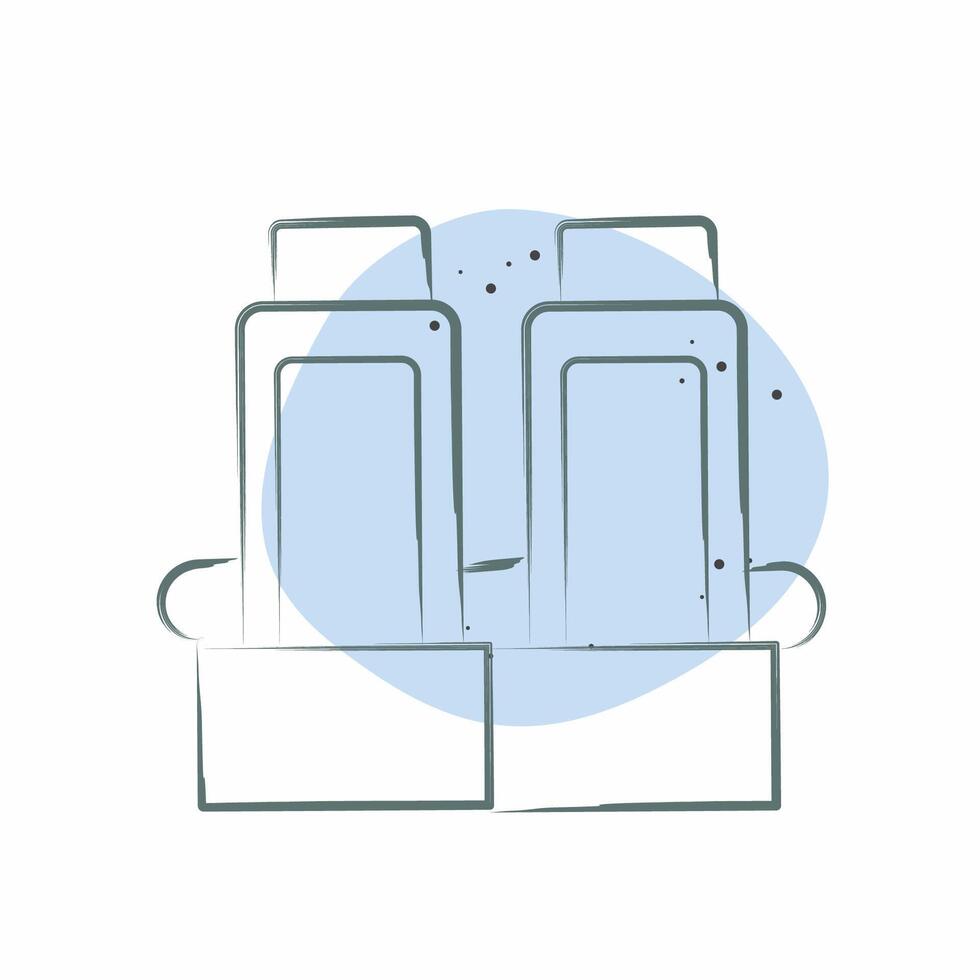 Icon Economy Class. related to Travel symbol. Color Spot Style. design editable vector