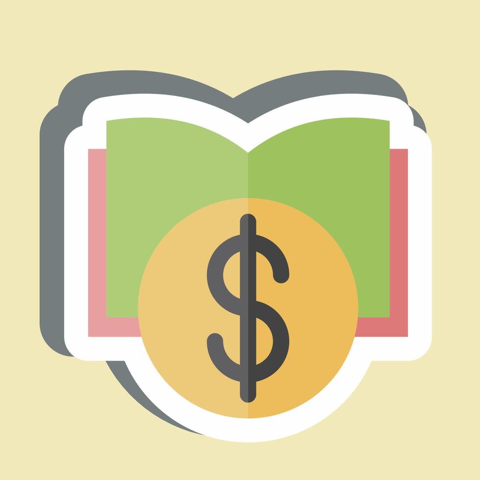 Sticker Education Savings. related to Savings symbol. design editable vector