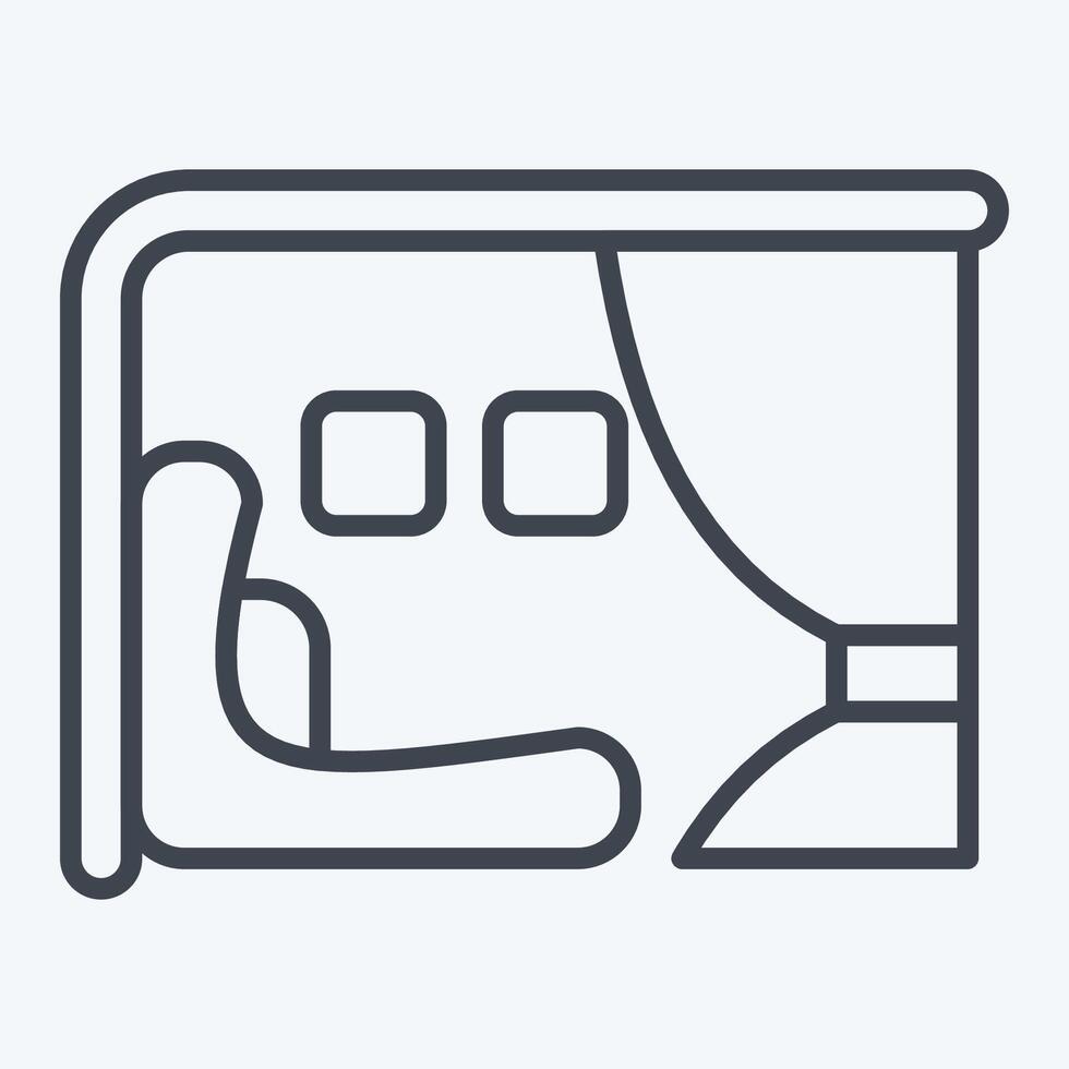 Icon First Class. related to Travel symbol. line style. design editable vector