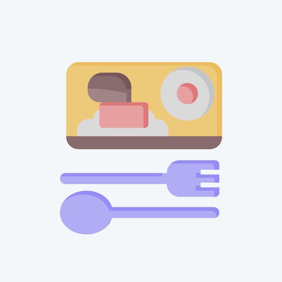 Icon Meal. related to Travel symbol. flat style. design editable vector