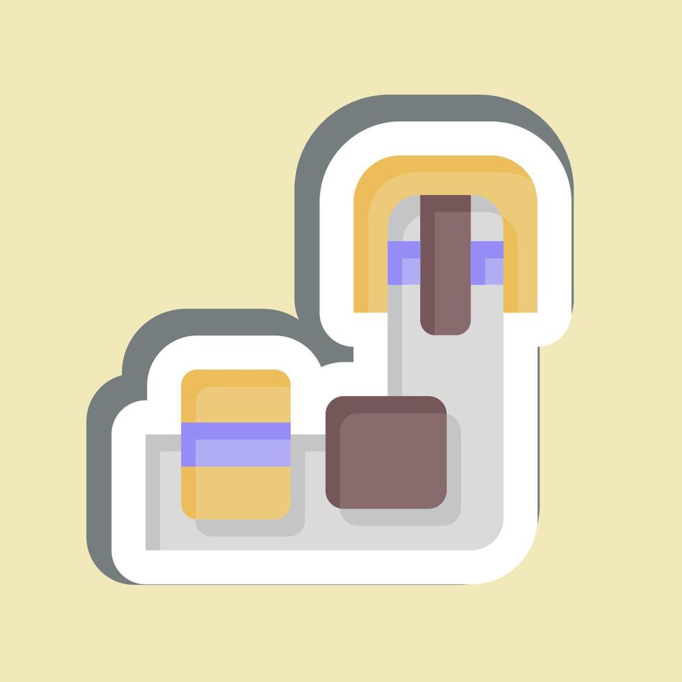 Sticker Carousel. related to Travel symbol. design editable vector