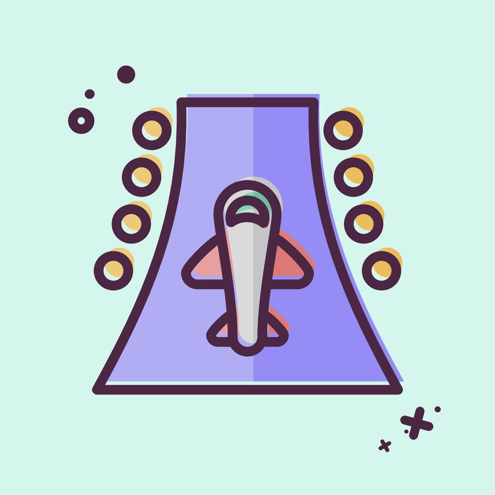 Icon Runway. related to Travel symbol. MBE style. design editable vector