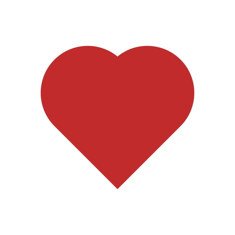 red heart icon design template vector